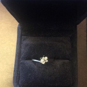 18k gold butterfly ring